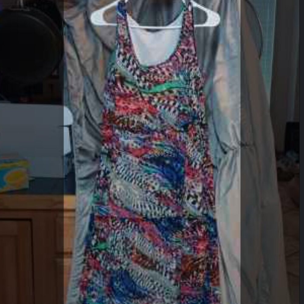 NY Collection dress size large multi-color